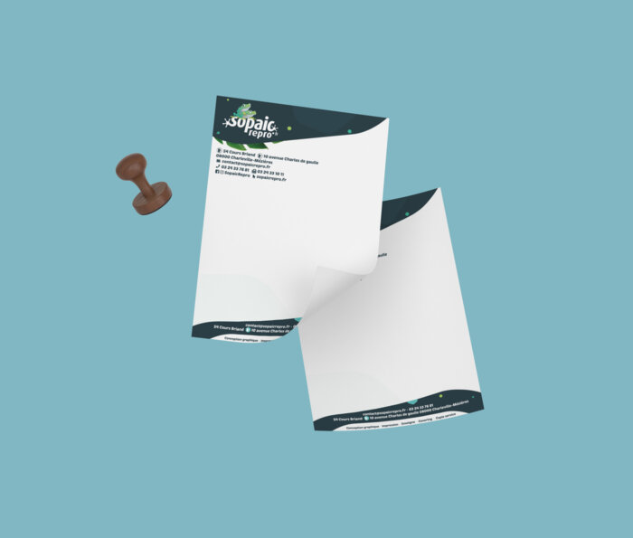 papier tete de lettre A4 courrier